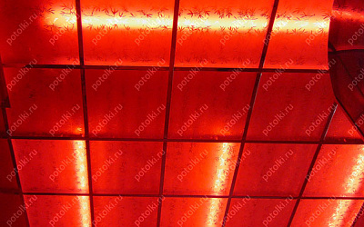 Sp_21_1 Потолок стеклянный, узор в пескоструйной технике
