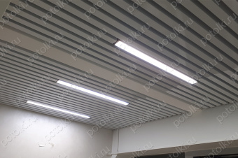 Светильник линейный FLORA (Флора) FLORA-18/OPAL-790/IP40 790мм IP40 18 Вт чёрный 4000К 50х70мм (шир/выс), монтаж вместо рейки