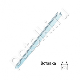 фото Вставка (25S) 3306 белый матовый Эконом 0,32мм Cesal